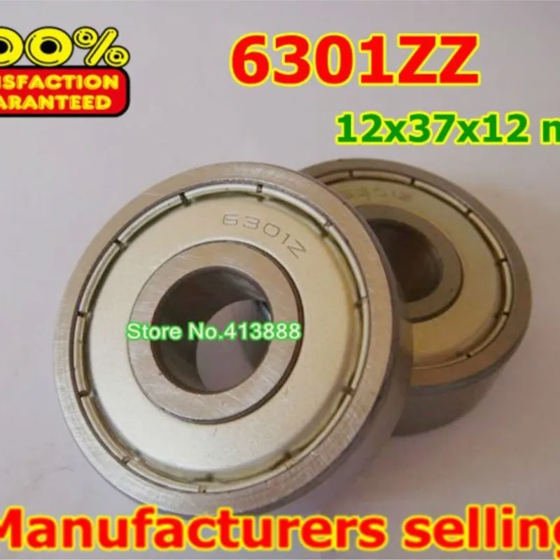 

NBZH bearing(1pcs) Deep Groove Radial Ball Bearing 6301ZZ 6301-2RS 12*37*12 Mm