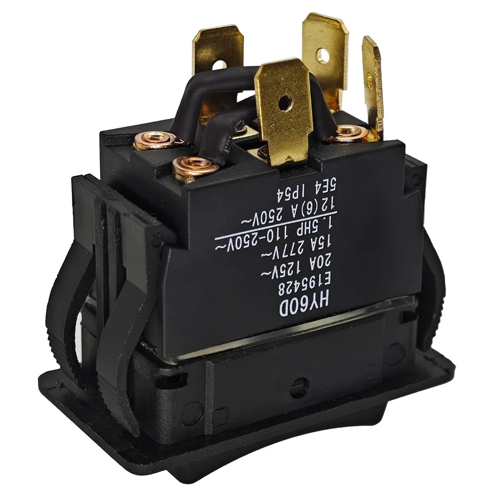 20A 125VAC Switch HY60D Switch For Demanding Applications Reliable Performance Double Pole Double Throw Easy To Install