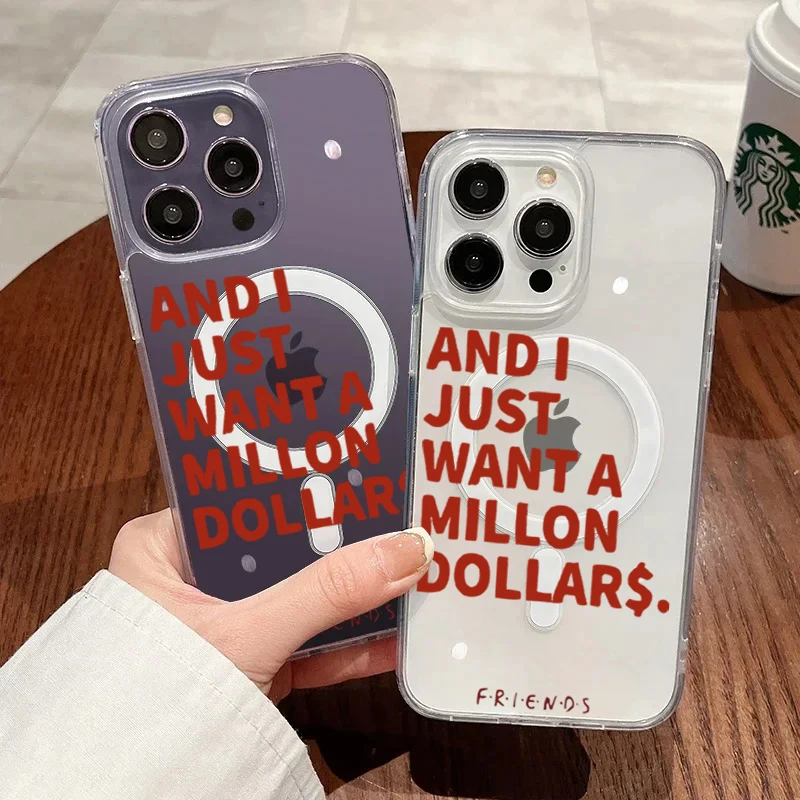 Fashion Abstract Quotes Case For iPhone 17 Pro 16 15 14 Pro Max 13 12 11 Pro 7 8 Plus XS For Magsafe ShockProof Clear TPU Funda view 5