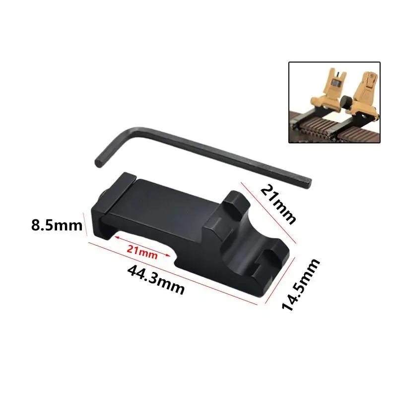 Professional DD/PRO 45 Degree Inclined Flashlight Rail Mount With Side Adapter