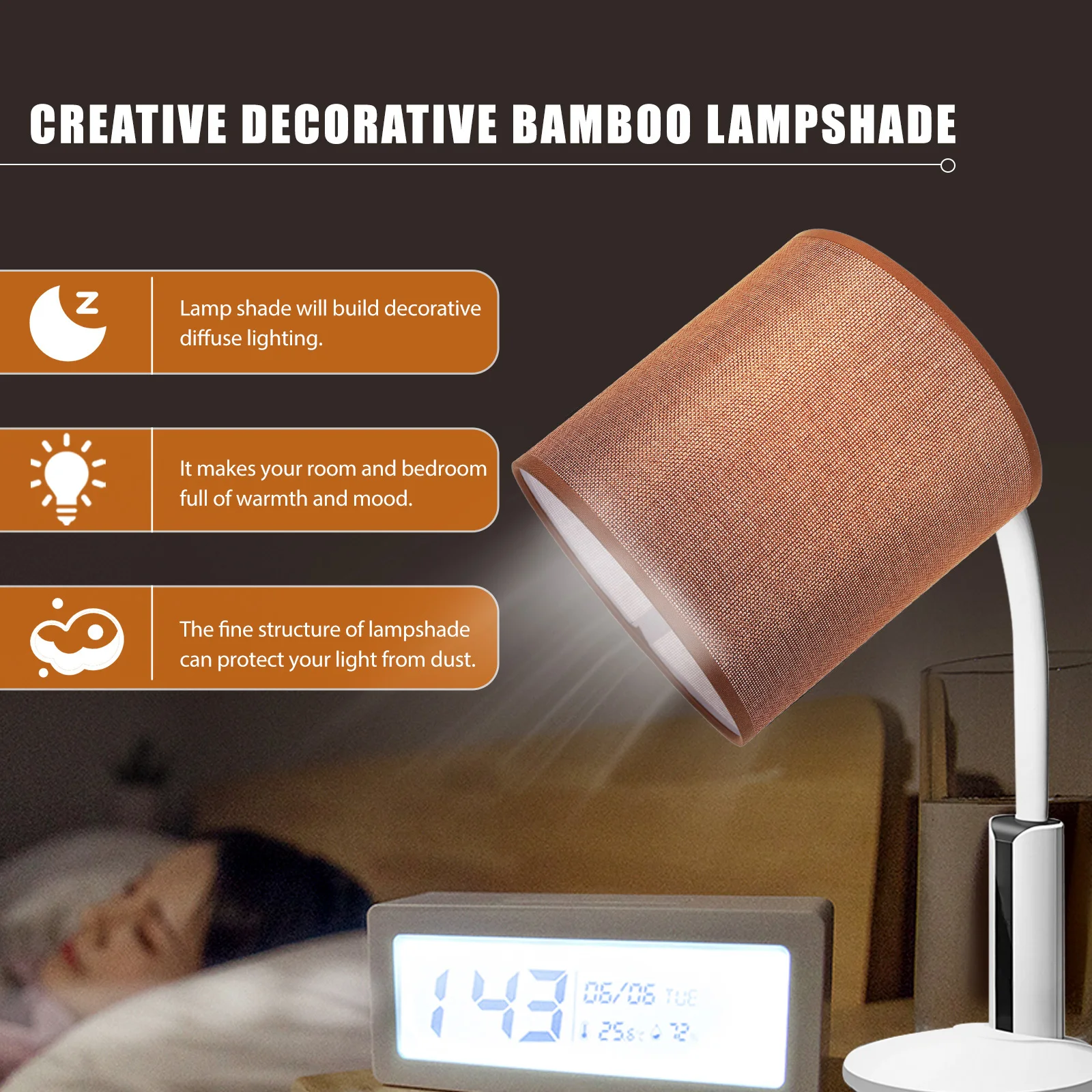 

Durable Linen Lamp Shade Replacement Light Cover For Table And Floor Lamps Home Decorative Accessories