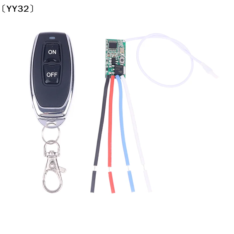 433mhz DC 3.6V 5V 9V 12V 24V 1CH Mini Relay Wireless RF Remote Control Switch LED Lamp Controller Micro Receiver Transmi〔YY32〕