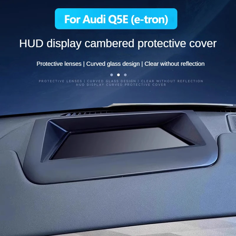 

For Audi Q5e-tron 2023 2024 Car Head-up Display Protective Cover Dashboard HUD Dust Cover Interior Accessories