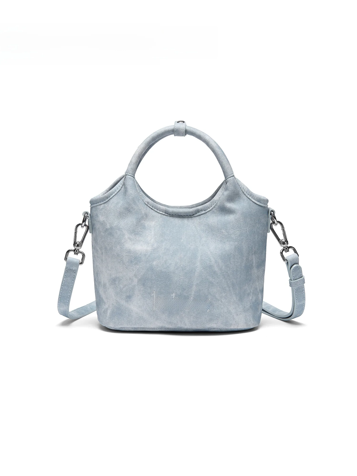 blue-commuter-women's-tote-bag-basket-shape-crossbody-shoulder-bag-handbag-magnetic-buckle-clasp-daily-travel-school-bag