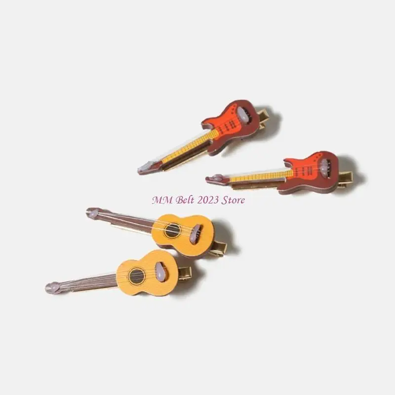 49Me Haarclip Neuheit Musikinstrument Gitarre Form Stilvoller Clip für Lady Girl