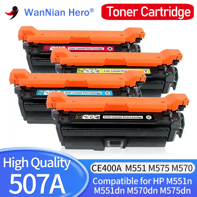 507A CE400A Compatible for HP Laserjet Enterprise 500 Color MFP M551n M551dn M551xh M570dn M575dn M575f Printer Toner Cartridge