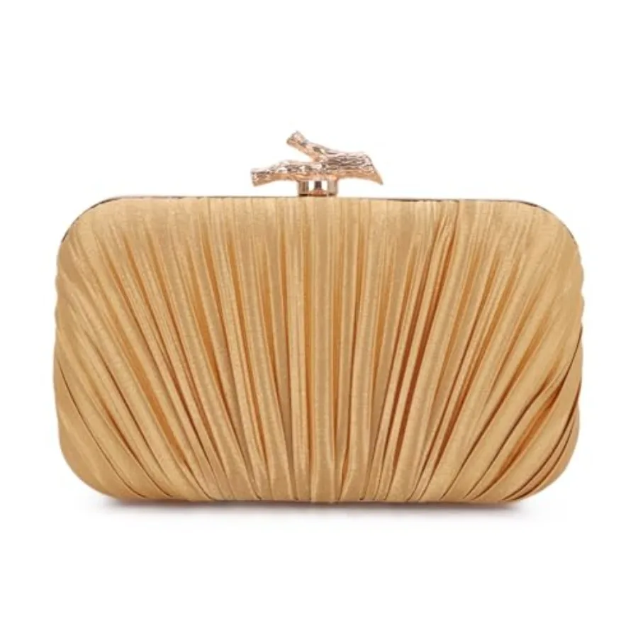 

Clutch Purses for Women Evening Bag Pleated Clutch Bag with Chain for Wedding Party with Chain for Wedding Party