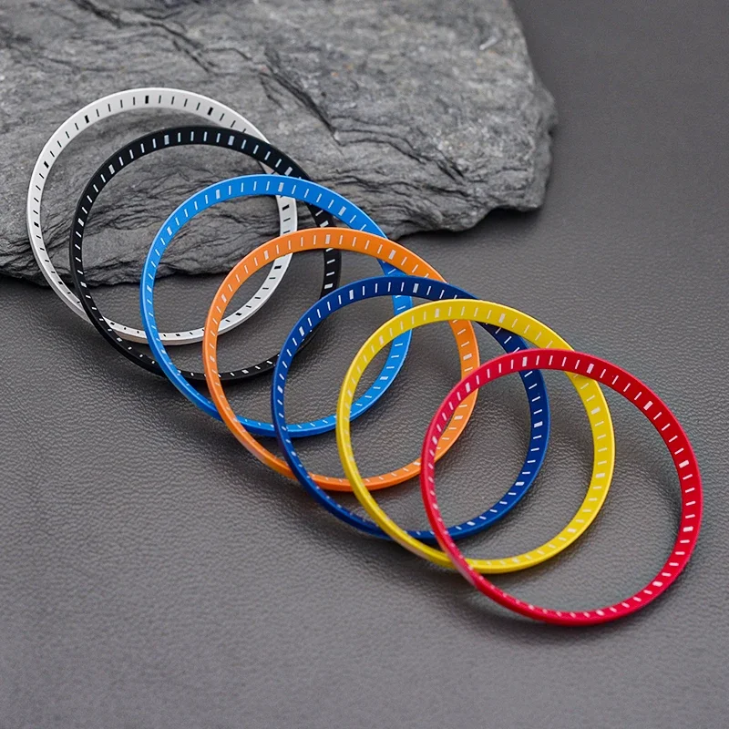 30.5mm Watch Chapter Ring SKX007 Scale Mark Inner Ring Watch Plastic Chapter Ring NH35 NH36 Movt Watch Mod Replace Parts