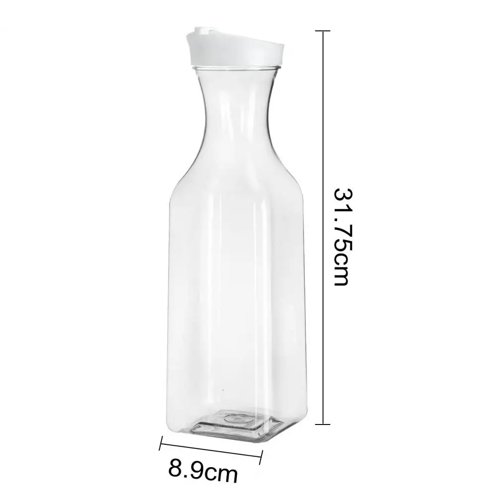 High quality Brew Pitcher Square Water Carafe with Top Lid Leakproof Juice Container for Home Bar Restaurant for Iced