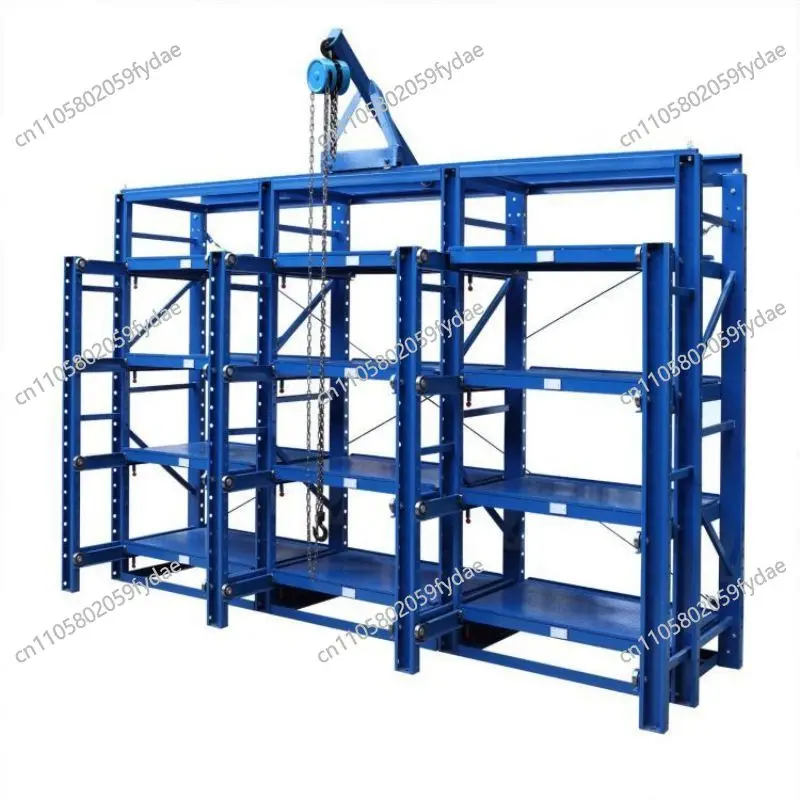 Heavy duty full-open drawer mold rack assembly type multi-layer storage rack injection molding workshop mold hardware rack