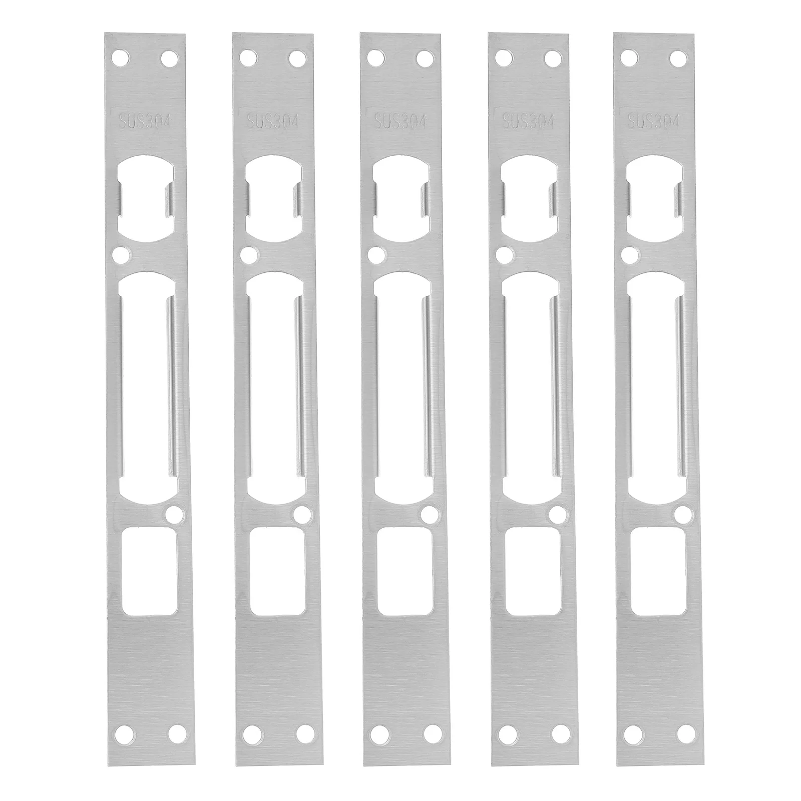 5Pcs Door Security Plate High Hardness Wear Resistant Reinforcement Strong Holding Anti Home Protection