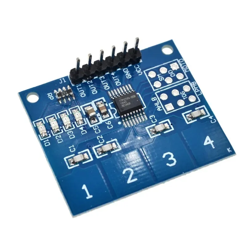 TTP224 Digital Touch Sensor Capacitive Switch Module Button 4 Channel Capacitive Switch Module 10PCS