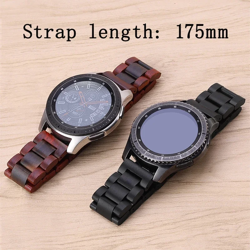 Watch Band Wooden for samsung Watch 3 41mm 45mm Bracelet  for samsung Galaxy Watch 42mm 46mm sandalwood wristband accessories