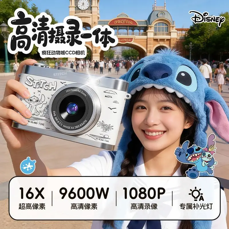 

Cartoon Stitch Mikey Digital Camera Autofocus Vlogging Camera Camcorder Camera for Photography for Kid Adult Gift for Girls