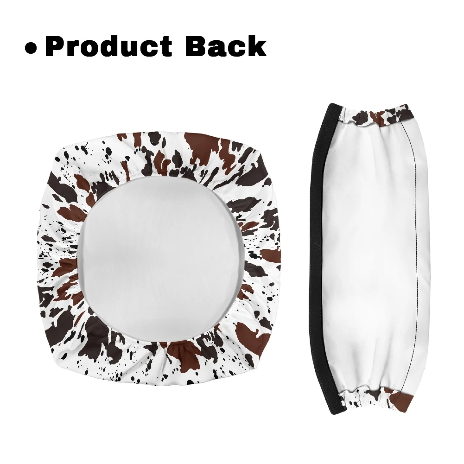 Coloranimal Cowhide Print 2 Pieces Set Walker Seat Cushion Polyester Accessories for Walker Rollator for Seniors view 3