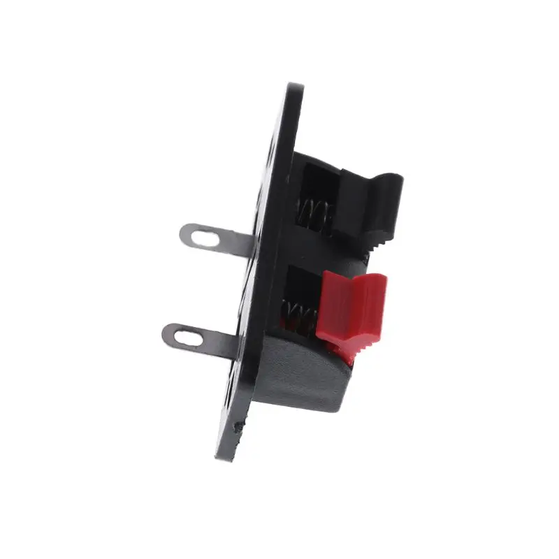 10PCS Spring Clip WP2-4 Stereo Speaker Plate Terminal Strip Board 2 Way 2 Position Binding Socket Block Push Type