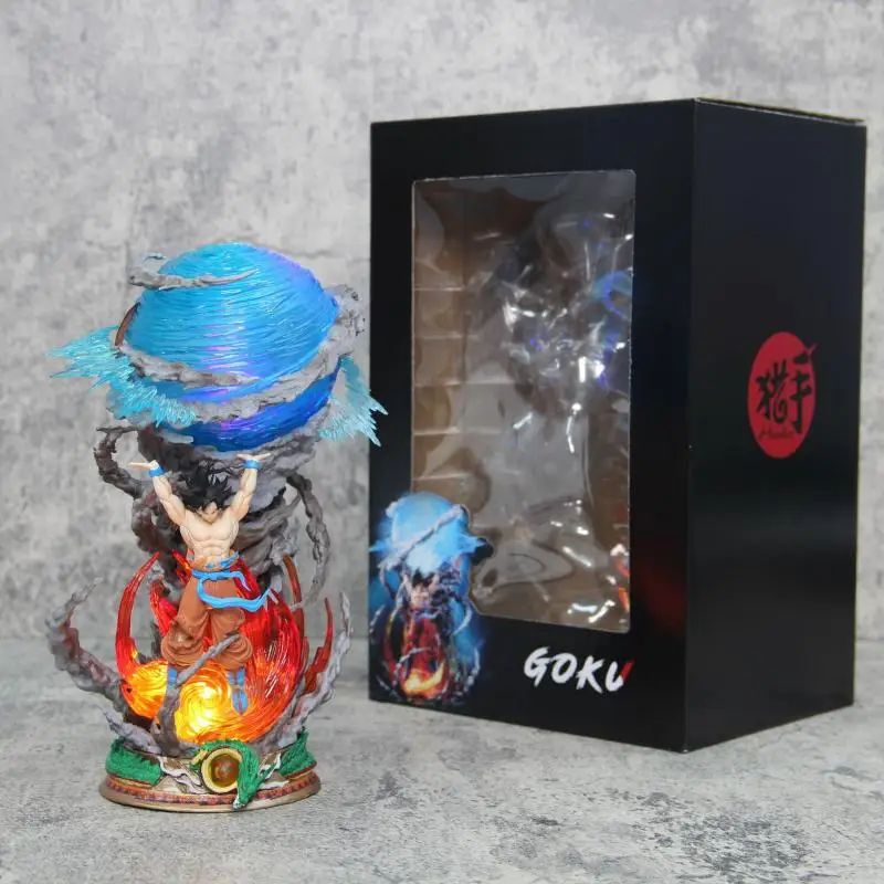 

Dragon Ball Hunter Series QG Super Vitality Bullet Wukong Model Handmade Luminous Anime Ornament High Quality Replica