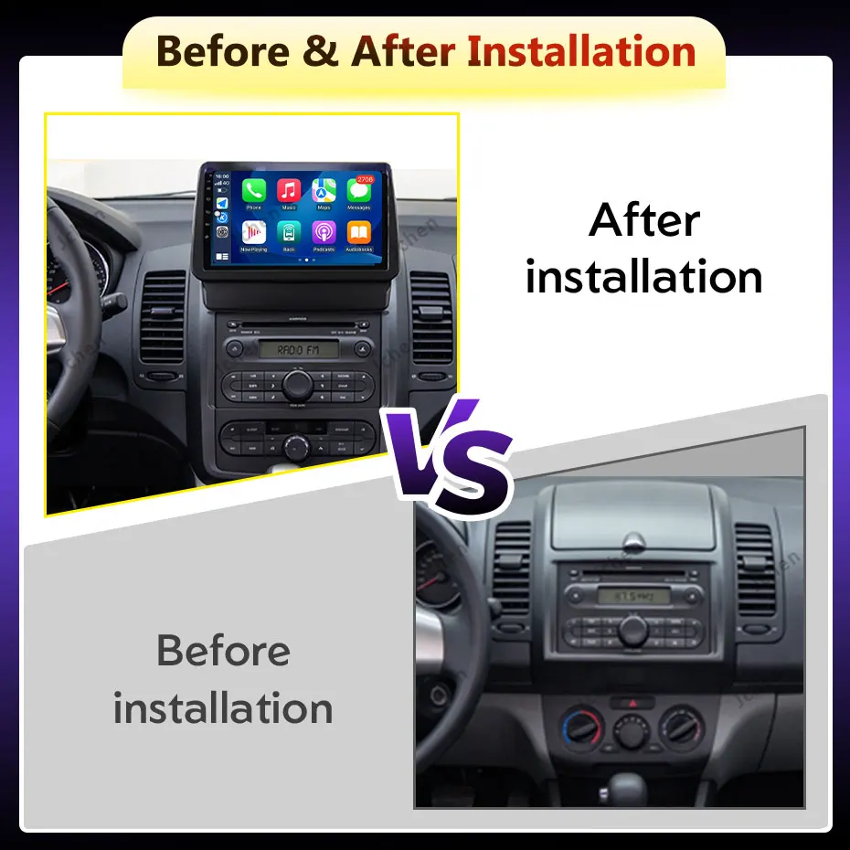 For Nissan Note E11  2005 - 2012 Car Radio Autoradio  Wireless CarPlay Bluetooth WiFi Split  Screen Touch  Screen QLED Head Unit