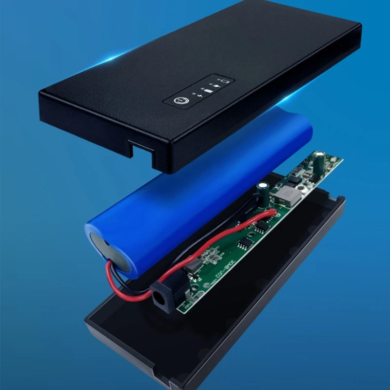 Uniwersalny 8000mAh USB DC12V 3A 38.48WH 5.5x2.1mm zasilacz awaryjny Mini UPS bateria zapasowa do routera WiFi kamera