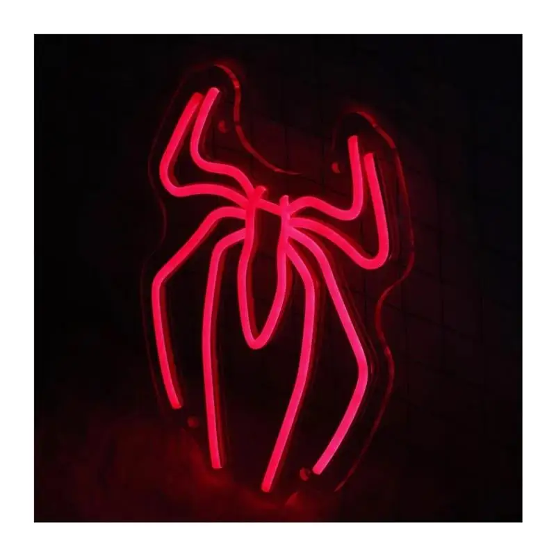 spider-anime-neon-sign-multipurpose-usb-wall-decor-for-playroom-man-cave-bar-sign-lamp-26cm×325cm