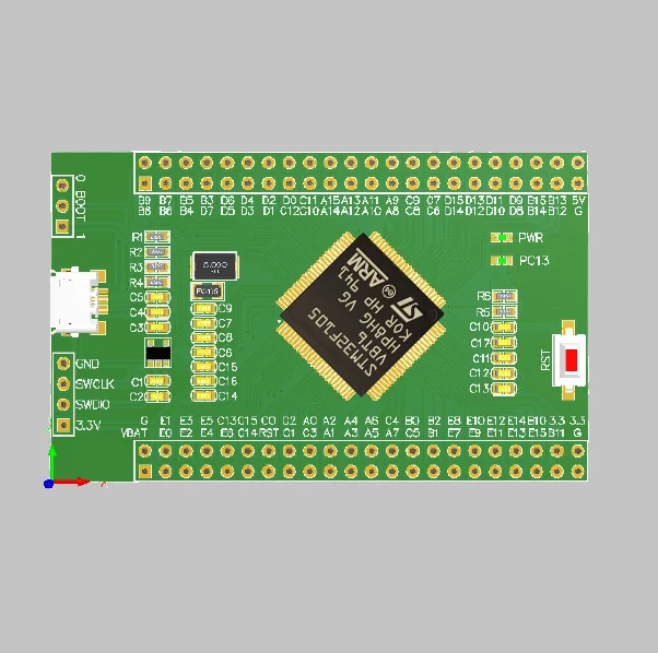 Stm32f107vct6 Core Board Stm32f107 Enkele Chip Microcomputer Systeem Grote Capaciteit Development Board Evaluatie Versie