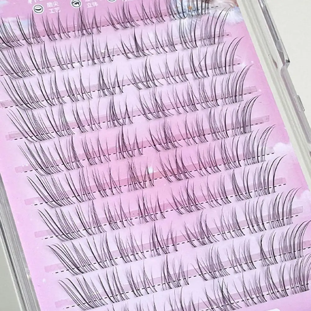 Ultrafijne Zachte Vos-stijl Valse Wimpers Lash Clusters Wimpers Natuurlijke Extensions Individuele Wimper Anime Look DIY D9W4