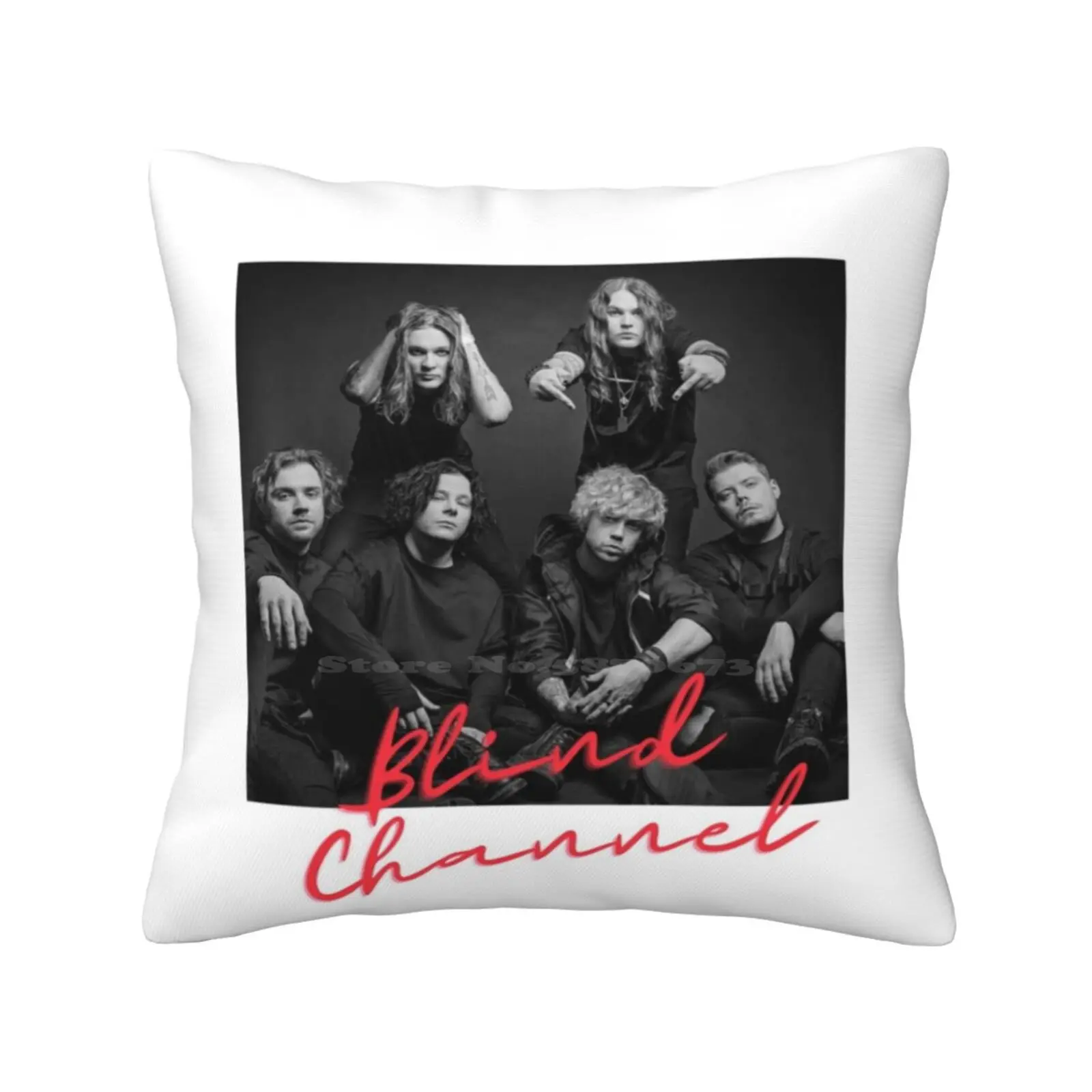 Blind Channel Home Sofa Car Cushion Cover Pillowcase Blind Channel Song Contest Join Dark Side Finland Metal