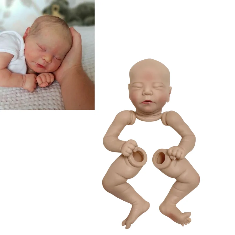 

Painted Reborn Baby Doll Kit Chase Painting Unassembled Vinyl Molds With Cloth Body 20-21 Inches