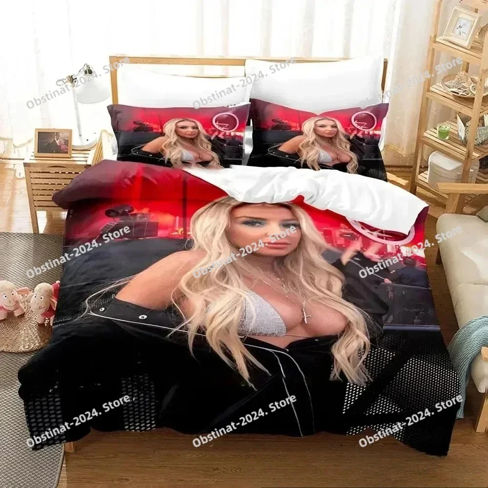 

3D Print Tana Mongeau TanaCon Bedding Set Printed Bed Set With Pillowcase Duvet Cover Soft Single Double Queen Super King Size