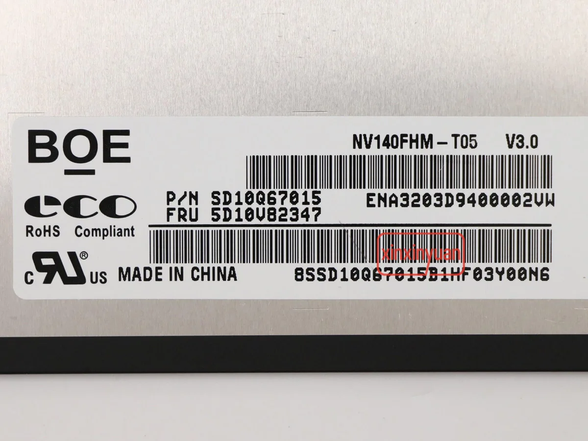 Imagem -03 - Portátil Lcd Tela de Toque Nv140fhm-t05 Ajuste B140hak02.6 B140hak02.3 para Lenovo Thinkpad x1 8th 7th Gen 40pin Edp 14.0