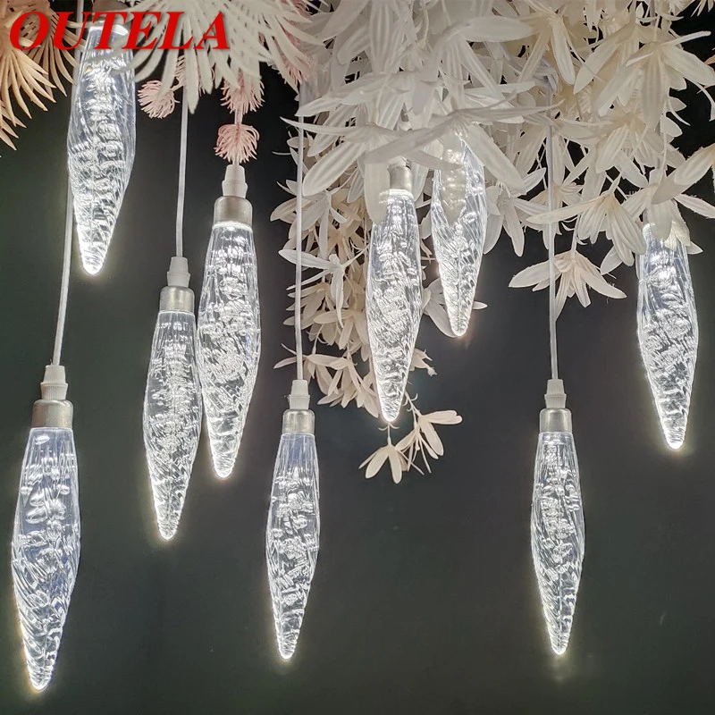 

OUTELA Modern Wedding Pendant Lamp Festival Lights Atmosphere LED Light For Party Stage Prop Background Decorationnd