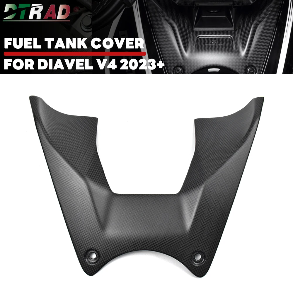 

For DUCATI Diavel V4 2023 2024 2025 Carbon Fiber Front Fuel Tank Cover Airbox Covers Protection Fairings Motorcycle Accessories