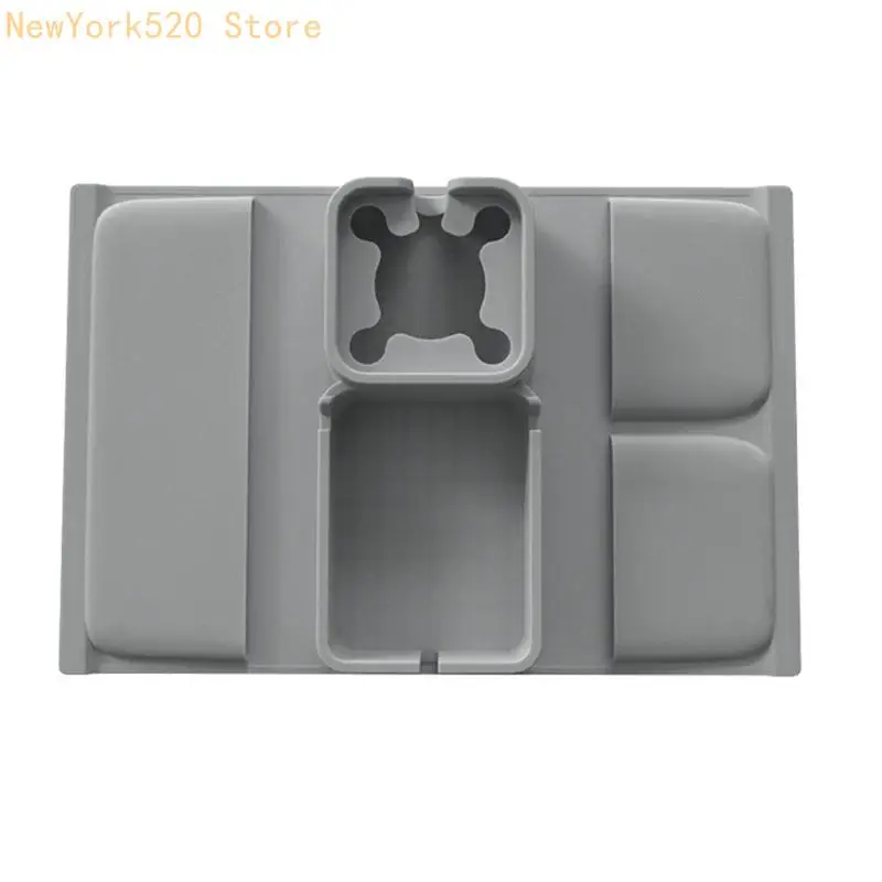 Sofa Armrest Cup Holder Rack With Deeply Grooves And Side Pockets For Beverages N84C