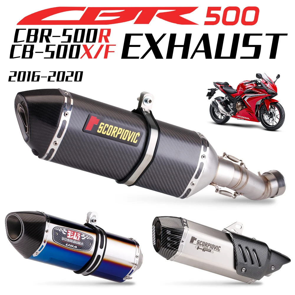 High Performance Motorcycle Exhaust Center Contact Half Tube Connector For CBR500R CB500X Exhaust Systems