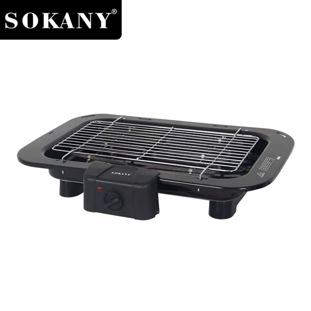 Electric Barbecue, Fast Heating and Even Heating, Adjustable Fire, Healthy and Less Smoke Outdoor Picnic Family Gatherings