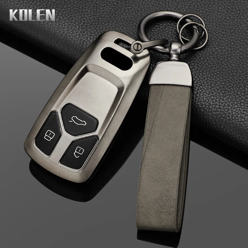 TPU Car Remote Key Case Cover For Audi Q5 Q7 TT A4 B9 A5 A6 8S 8W 4M S4 S5 S7 TTS TFSI RS Shell Keychain Key Protection Holder