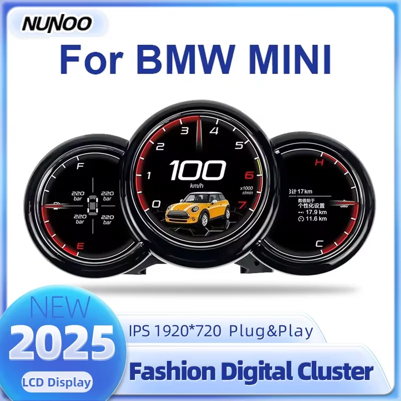 

2025 Dashboard For BMW MINI R50 R52 R53 R55 R56 R60 R61 F55 F57 LCD Digital Instrument Cluster Speedometer Panel Virtual Cockpit