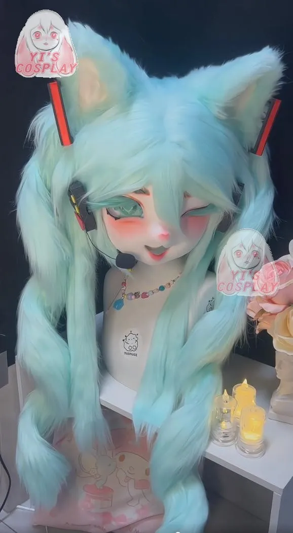 Furry Head Customized Kigurumi Fursuit Cosplay Kigurumi Head Fursuit Handmade Furry Custom Role Play Headsets Beast