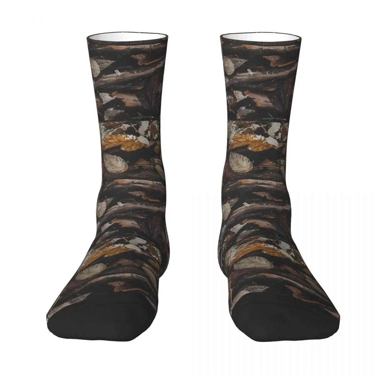 Leaves Real Tree Camouflage Kawaii Socks Travel Cartoon Pattern Socks