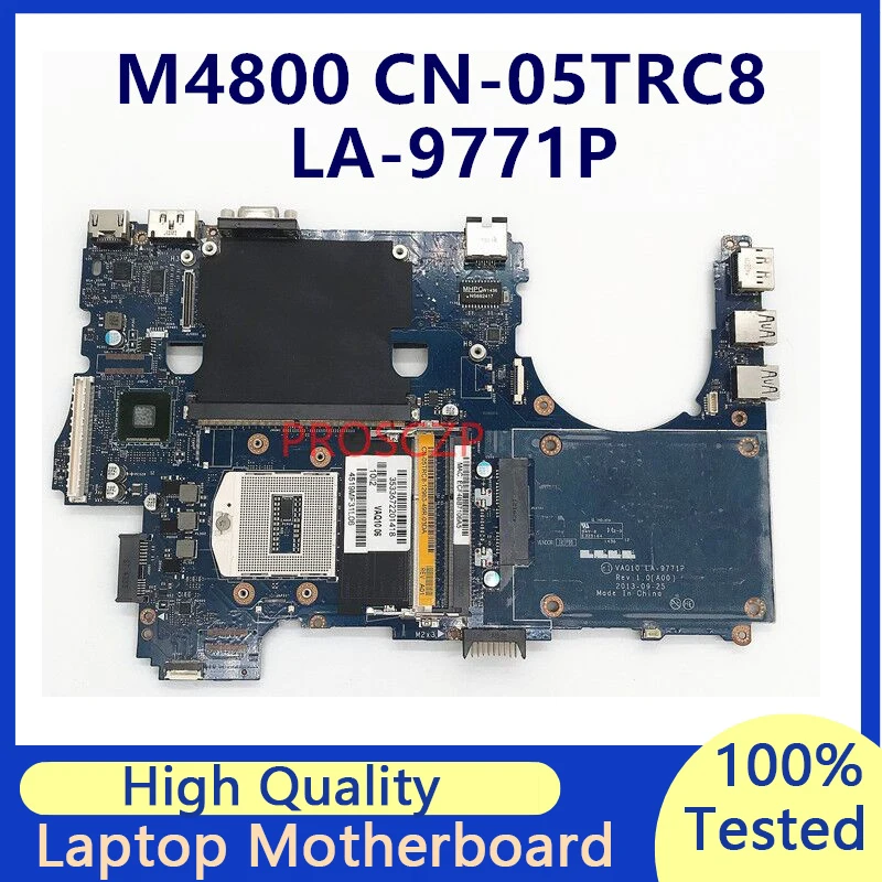 

CN-05TRC8 05TRC8 5TRC8 Mainboard For DELL M4800 Laptop Motherboard With SR17C VAQ10 LA-9771P 100% Full Tested Working Well