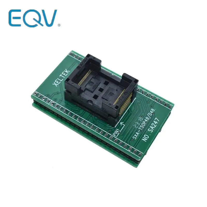 Najwyższej jakości TSOP48 do DIP48 adapter,TSOP48 gniazdo testowe 0.5mm skok dla RT809F RT809H i dla XELTEK programator USB