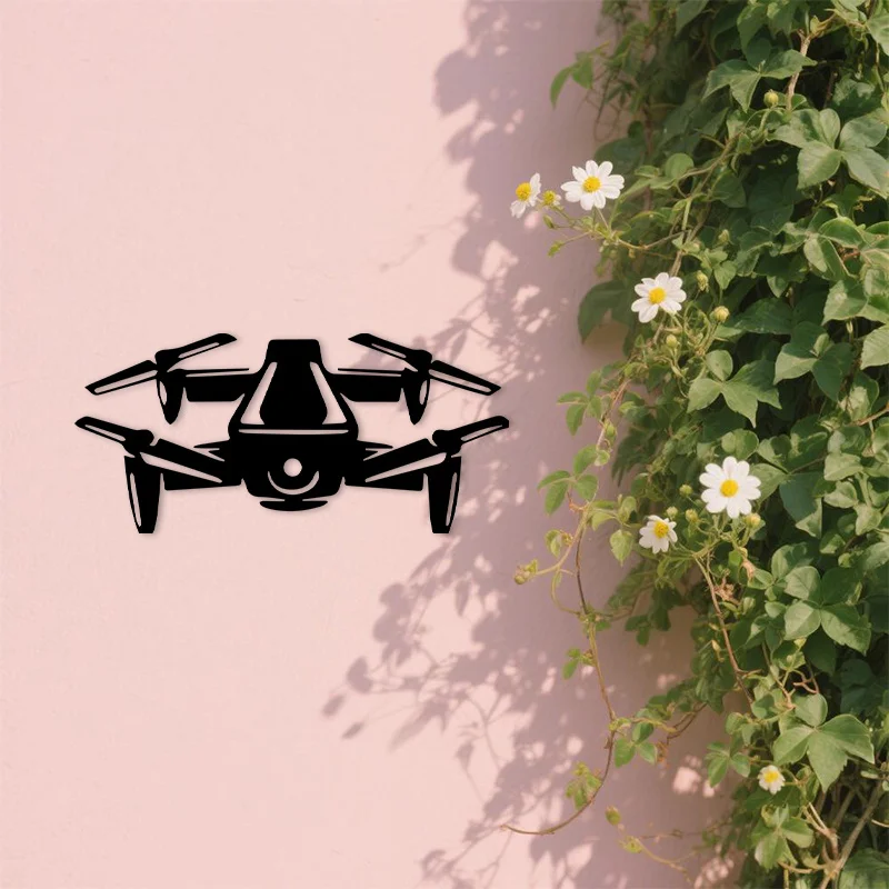 Drone Silhouette Metal Wall Ar - Tech Office Wall review and price