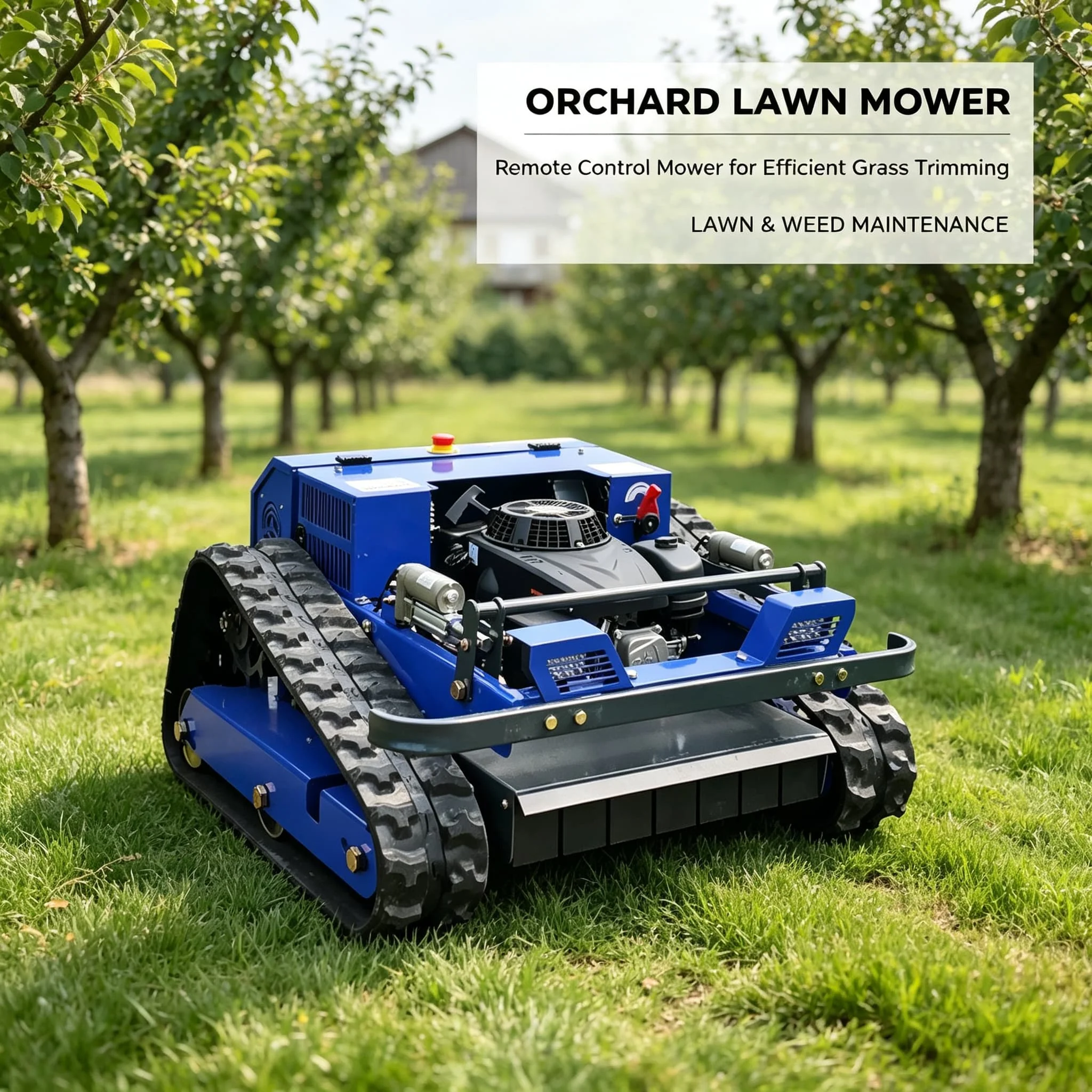 Customized Industrial Remote Control Crawler Robot Mower four‑stroke Lawn Mower, Your New Choice for Efficient Lawn Maintenance