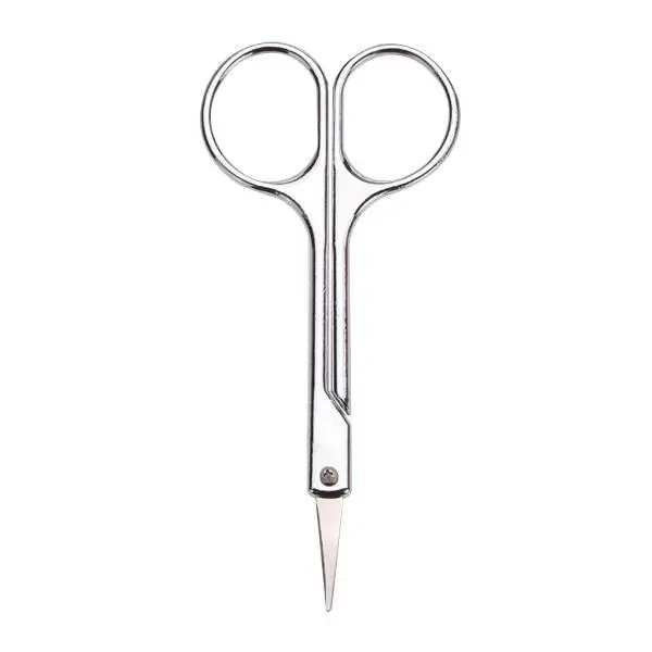 Stainless Steel Curved Cuticle Scissors Rounded Tip Eyebrow Trimmer Hair Scissors Professional for Safe Trimming