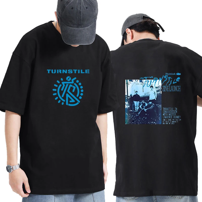 

2025 New TURNSTILE Tour Graphic printed short sleeve T-shirts Men Women Fashion Casual Streetwear T shirt Cotton vintage Tops