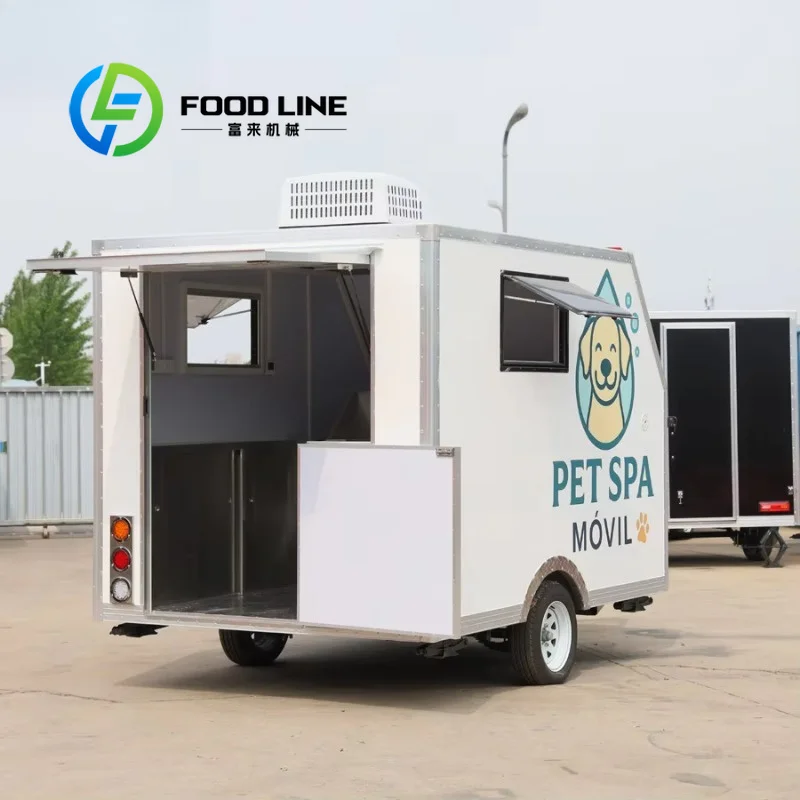 High Quality Complete All in One Mobile Pet Salon Trailer for Sale with Dog Washing Station and Grooming Unit for Animal Lovers