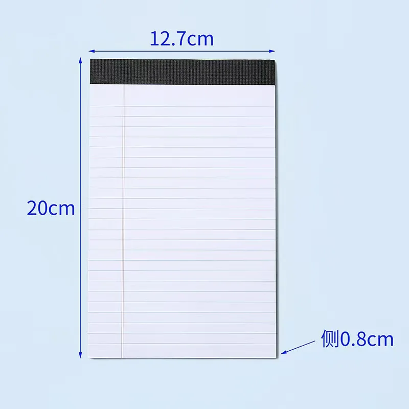 A5 Draft Notebook SImple Lined Tearable Sticky Notes Memo Book Portable Notebook with Tearable Paper