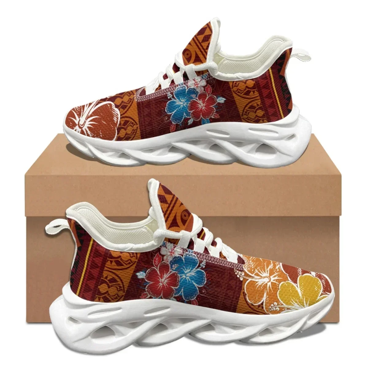 

Удобные легкие кроссовки на шнуровке Hawaiian Hibiscus, летние амортизирующие баскетбольные кроссовки, повседневная обувь для взрослых, обувь для прогулок