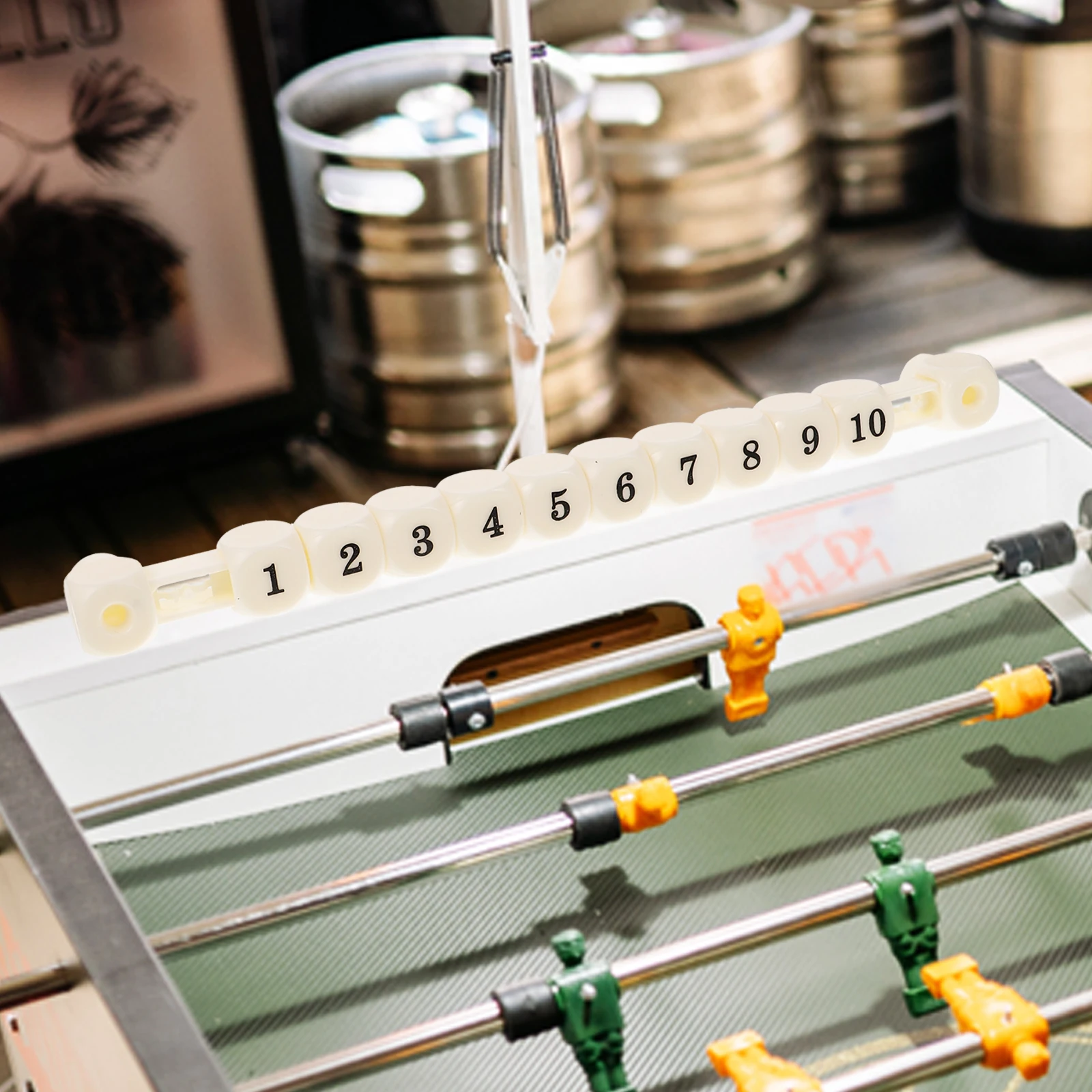 

2pcs Foosball Score Counters Square Scoring Markers Durable Plastic Table Football Accessories Portable Small Scorekeeper For