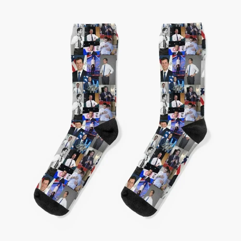 

pete buttigieg Socks ankle gym Men's Christmas Ladies Socks Men's moving stockings Sports Non-slip Luxury Woman Socks Men's